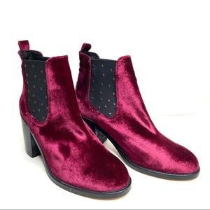 MUSSE & CLOUD Velvet Mency Ankle Boot